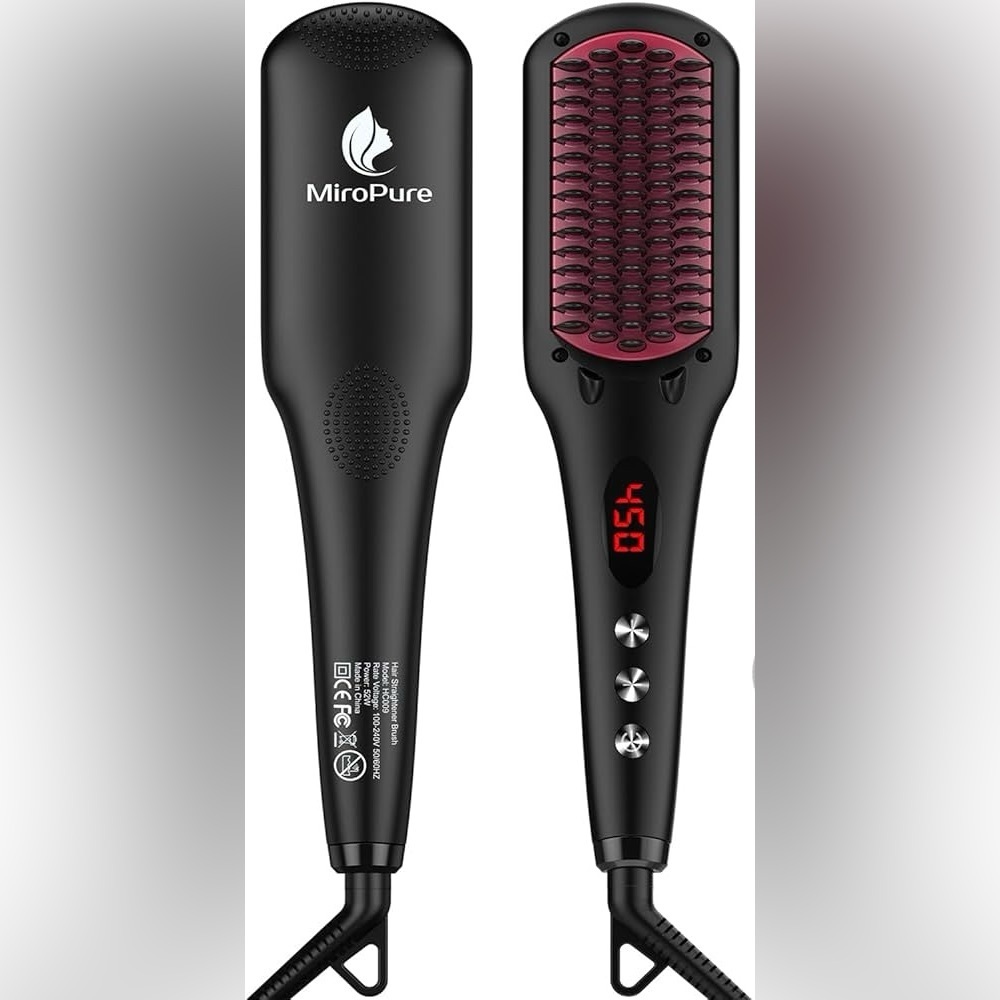 MiroPure Black Hair Straightening Brush